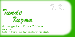 tunde kuzma business card